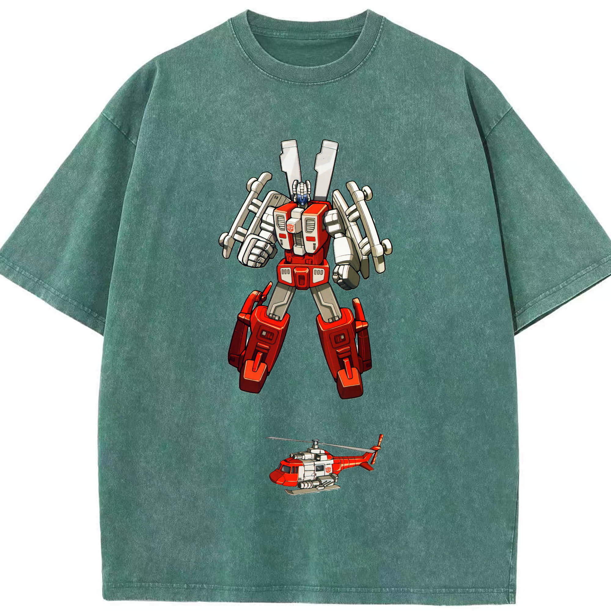 （画像用）  綿100% ヴィンテージ風 半袖Tシャツ（フロントプリント）